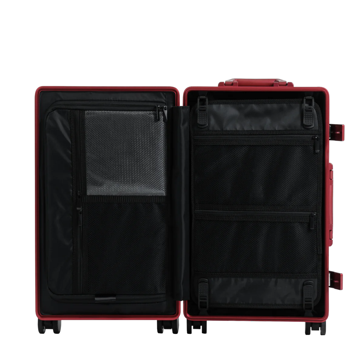 Frame Aluminum Suitcase Red MERRU