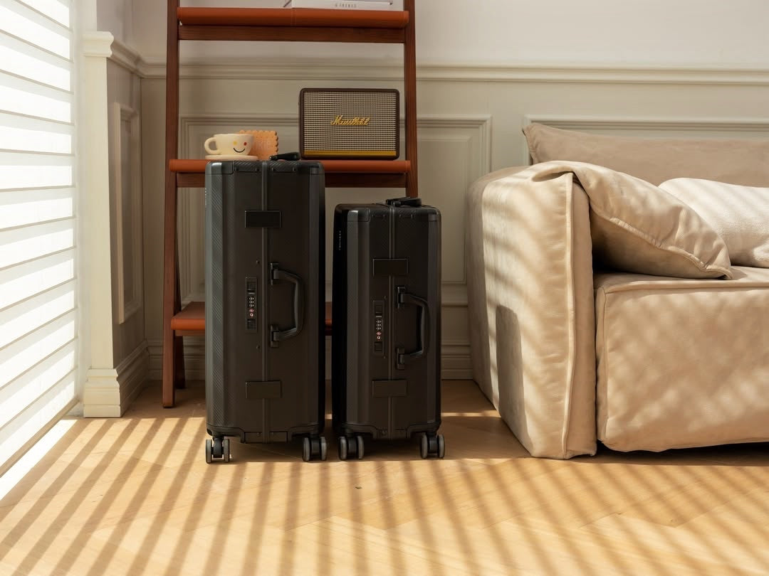 Frame Aluminum Suitcase Black MERRU