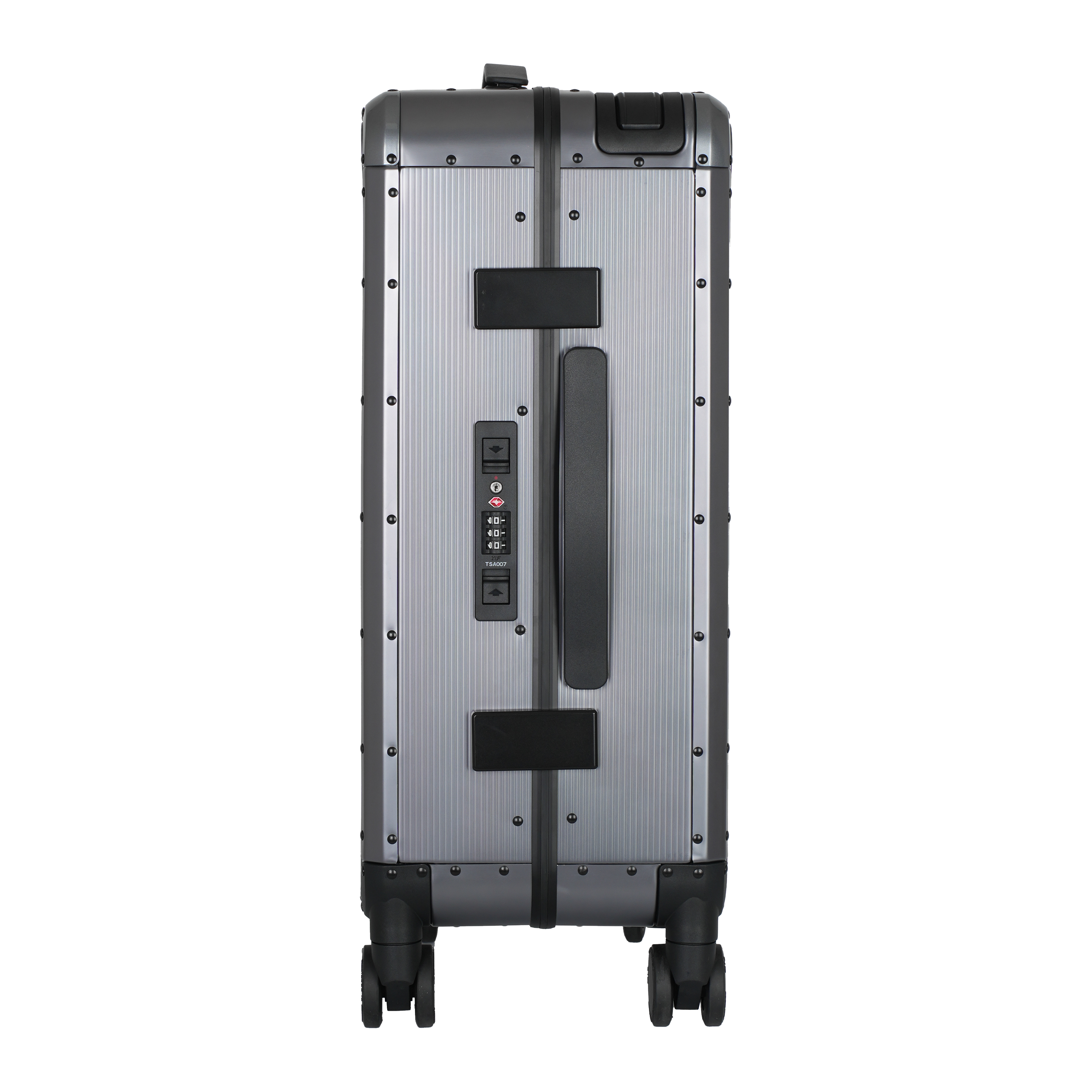 Edge Aluminum Suitcase Gunmetal MERRU