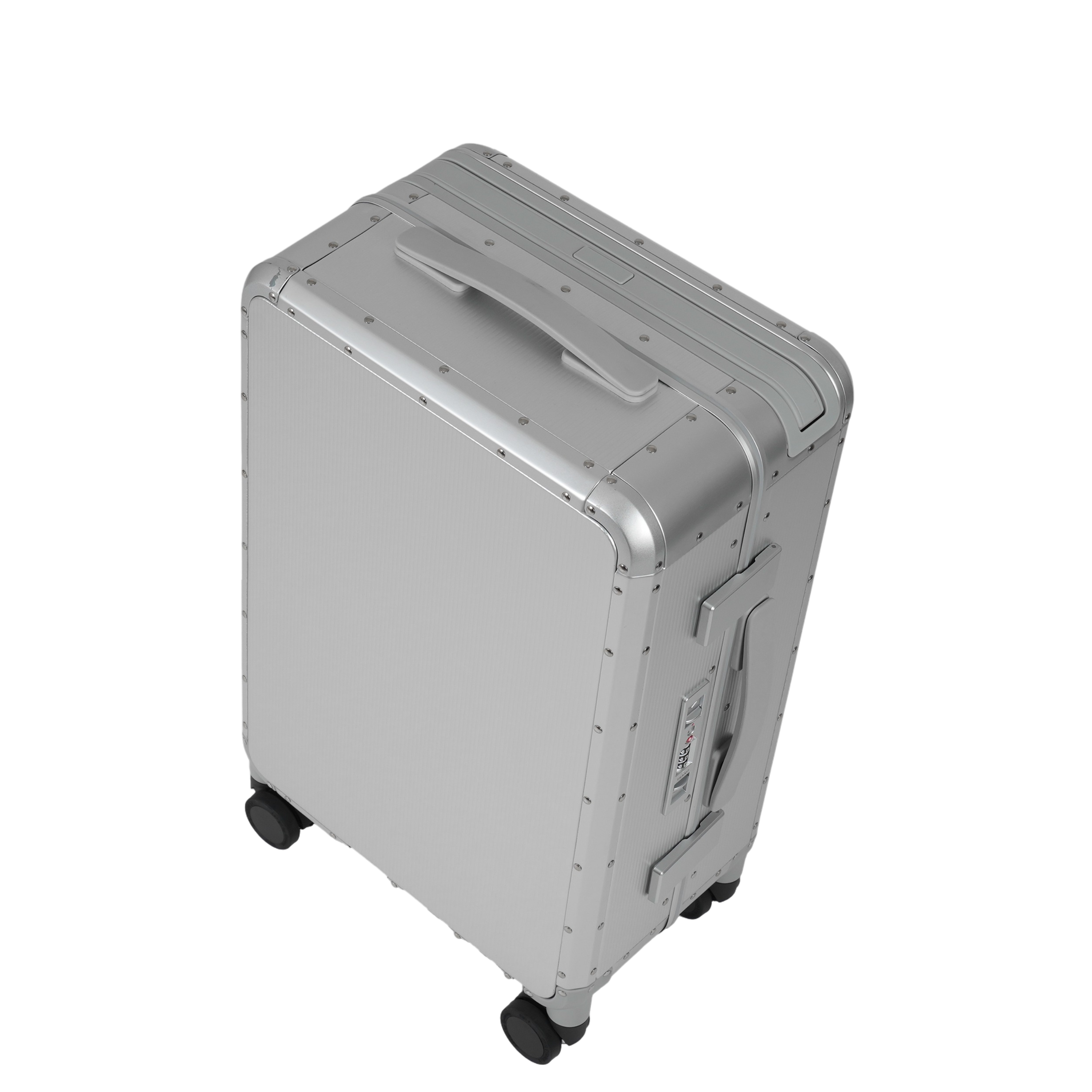 Edge Aluminum Suitcase Silver MERRU
