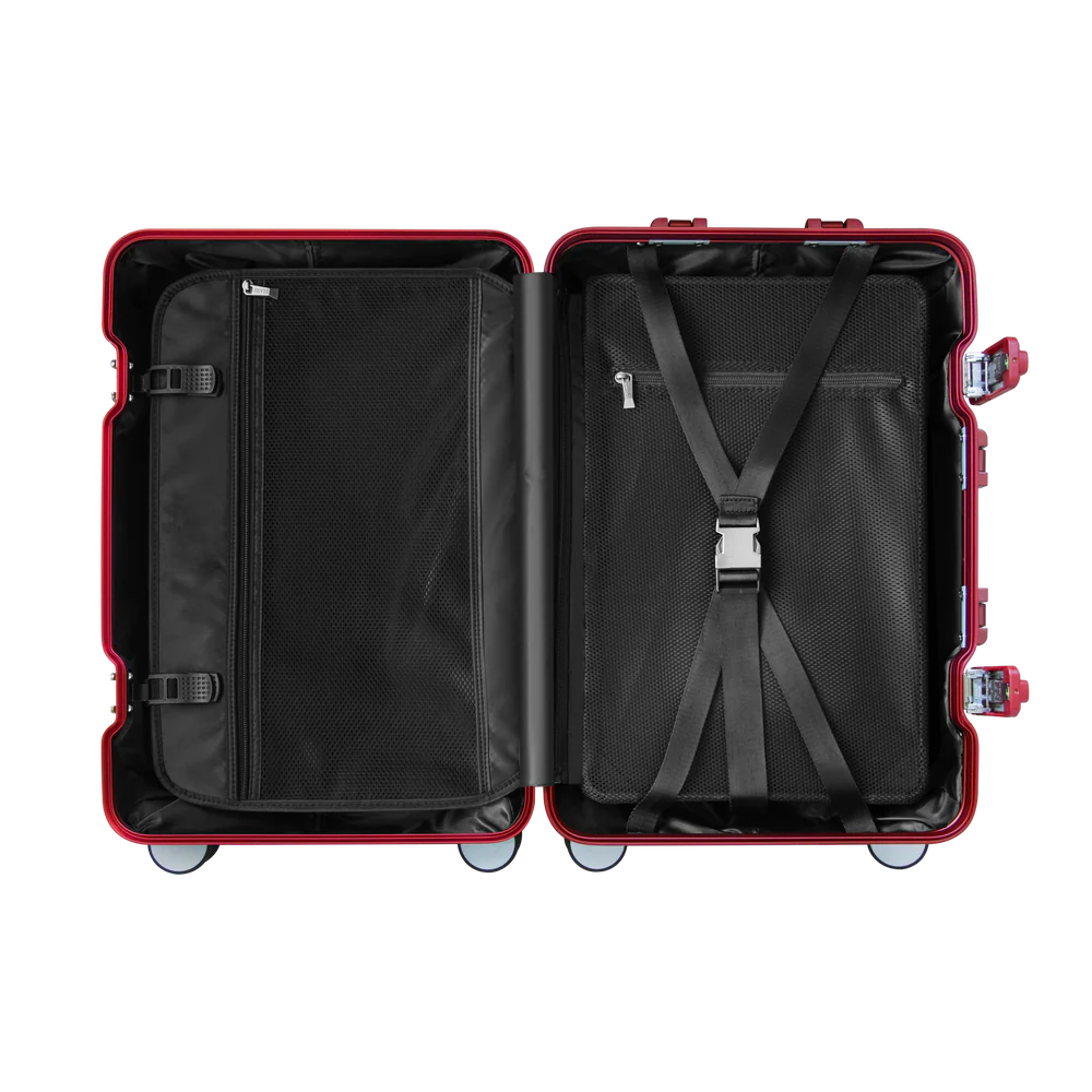 Rova Aluminum Suitcase Red