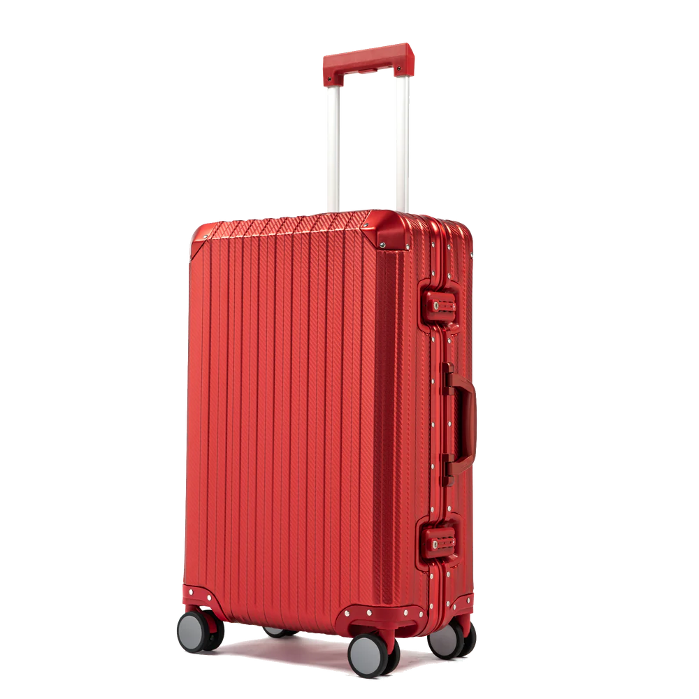 Rova Aluminum Suitcase Red