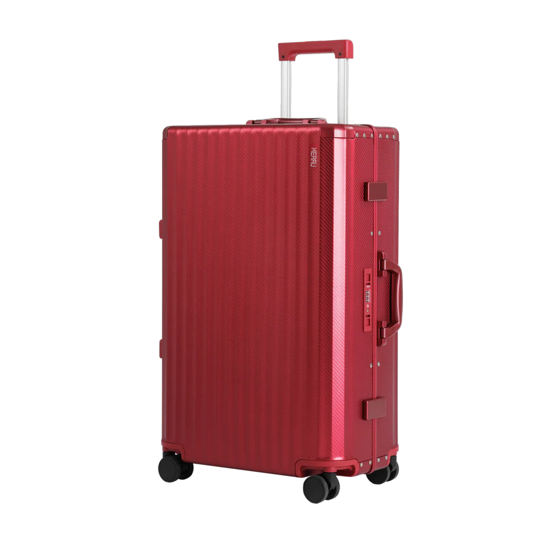 Frame Aluminum Suitcase Red MERRU