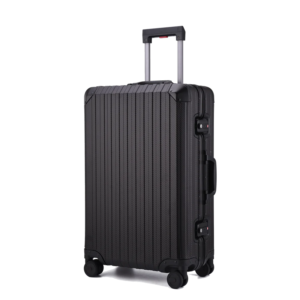 Rova Aluminum Suitcase Black