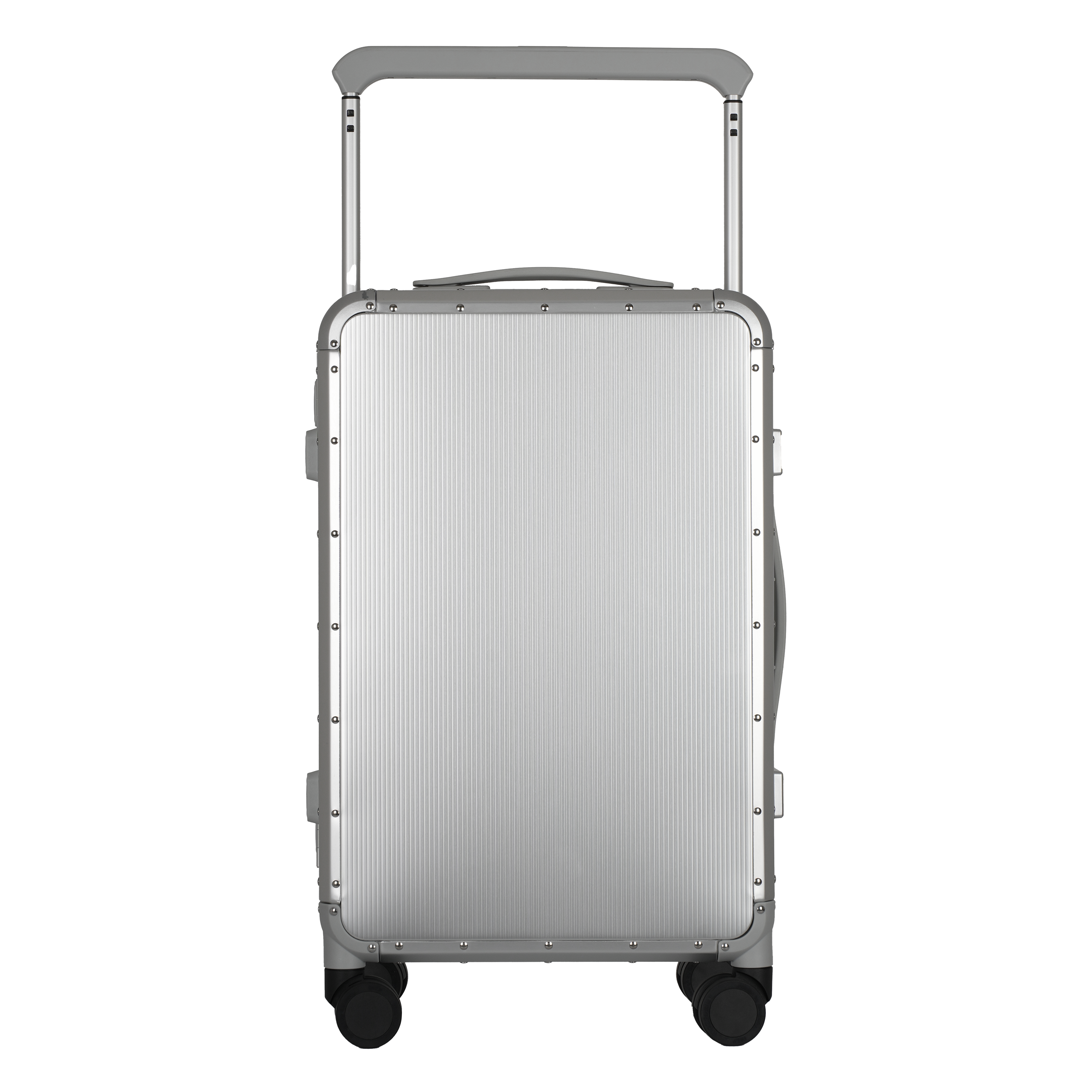 Edge Aluminum Suitcase Silver MERRU