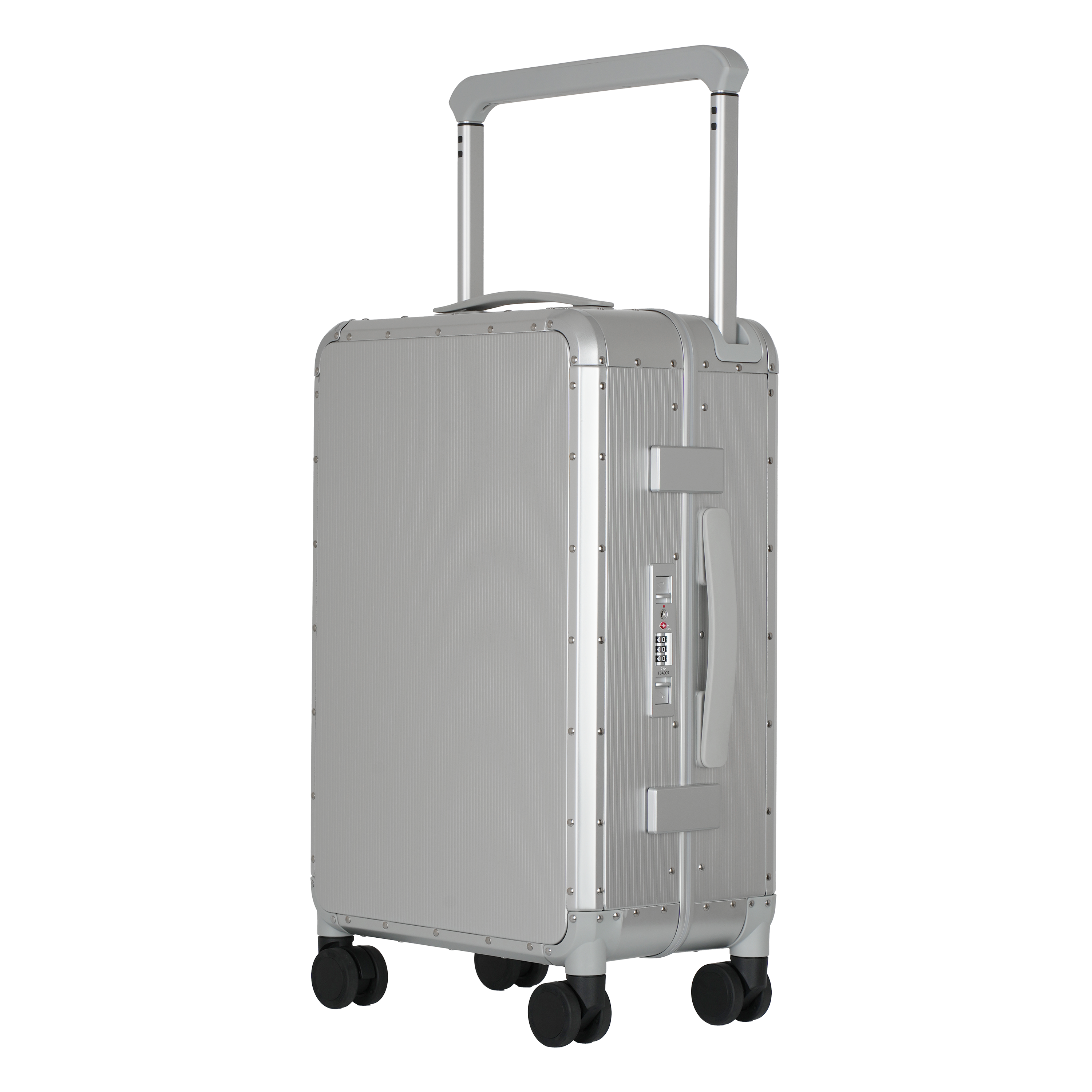 Edge Aluminum Suitcase Silver MERRU
